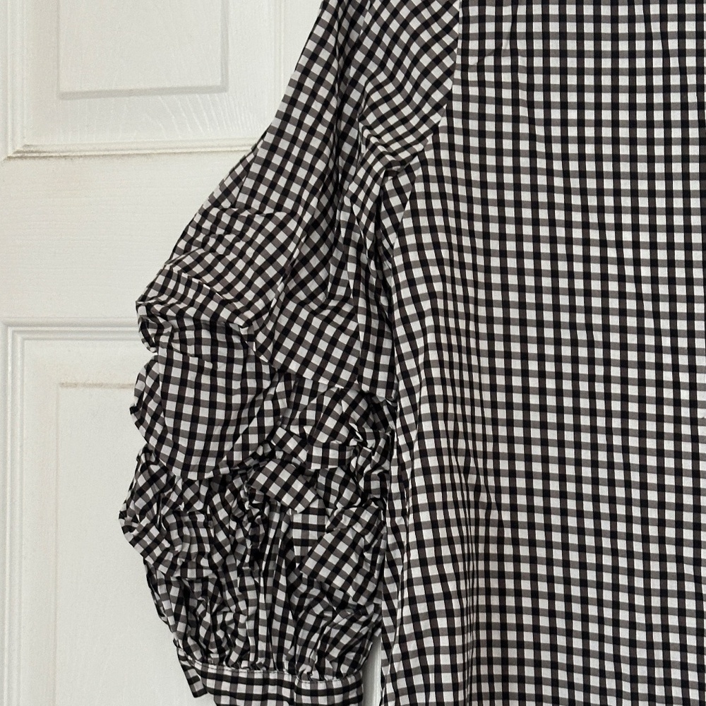 Sanctuary Delphine Artistic Sleeve Top Women's Size Medium Revolve Check - Picture 3 of 8